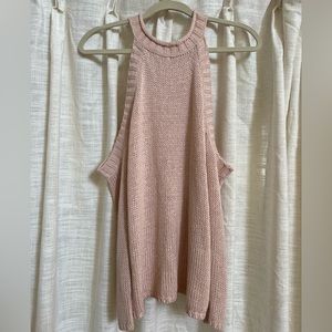 RD Style Dusty Rose Cold Shoulder Sweater